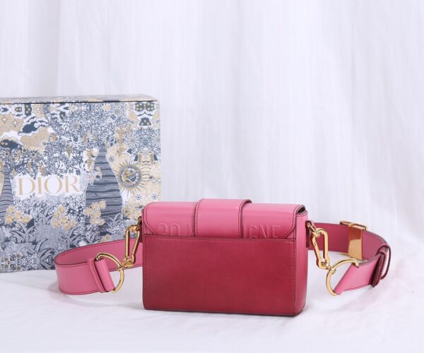 Di0r 30 Montaigne Small Gradient Color Box Bag -  Pink - Image 2