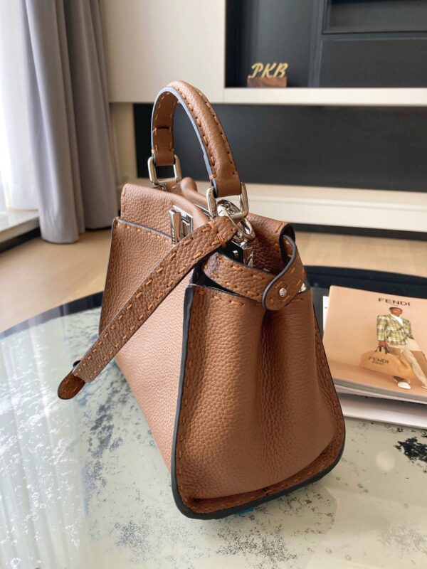 Fendi Peekaboo Handbag - Brown - Image 5