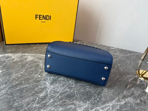 Fendi Iconic Peekaboo Handbag - Dark Blue - Image 3