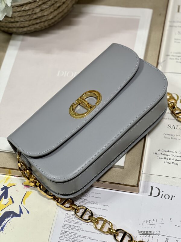 Dior Montaigne Avenue Enamel Chain Handbag -  Gray - Image 4