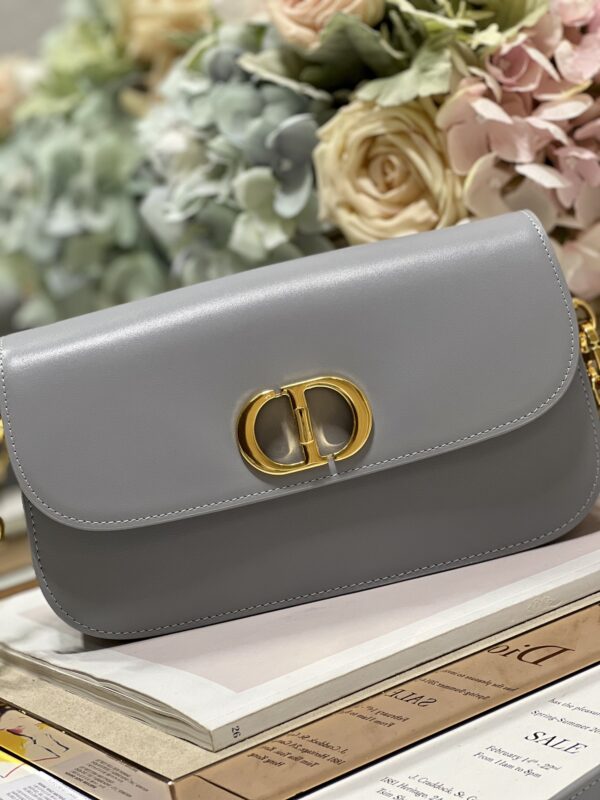 Dior Montaigne Avenue Enamel Chain Handbag -  Gray - Image 3