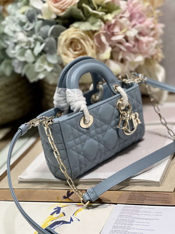 Dior Mini Horizontal Princess Diana Bag - Blue - Image 5