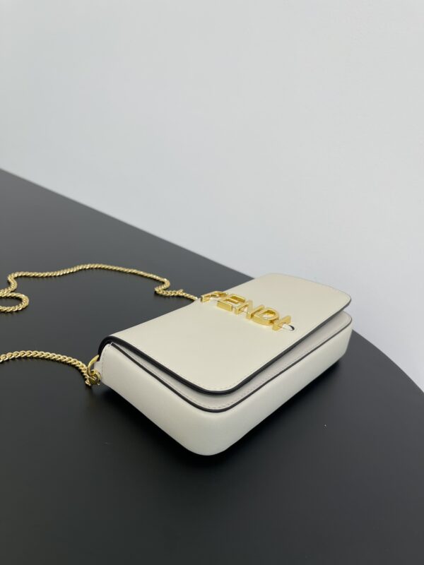 Fendi Graphy's New Chain Bag - White - Image 5