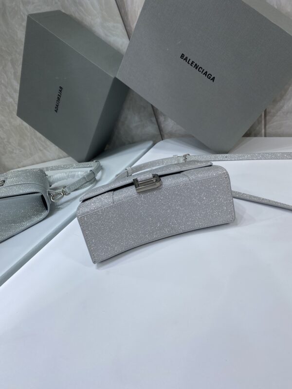 Balenciaga  Heavy-Hitting Small Hourglass Bag - Silver - Image 4