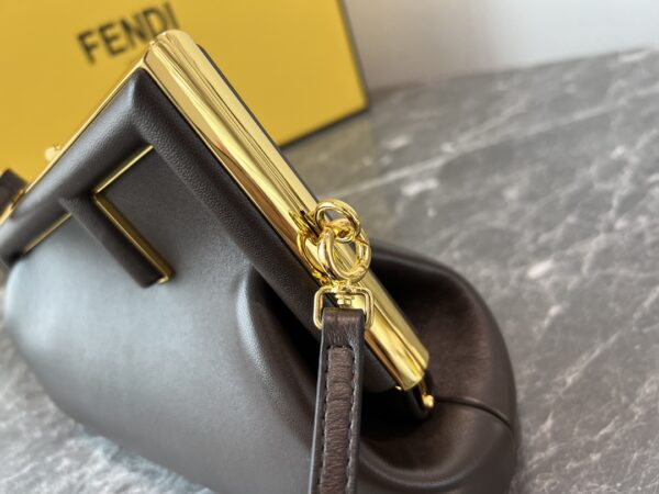 Fendi First Small Handbag – Dark Brown - Image 2