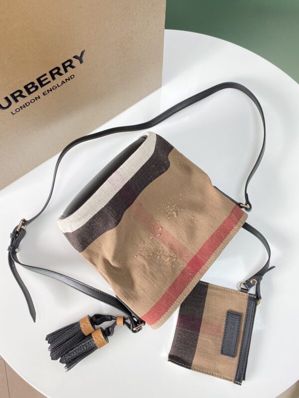 Burberry Ashby Metal Buckle Handbag - Black - Image 2