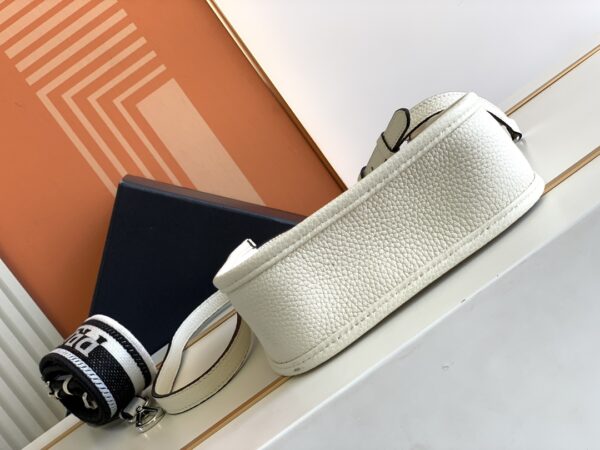 Prada Mini Shoulder Double Strap Bag - White - Image 3