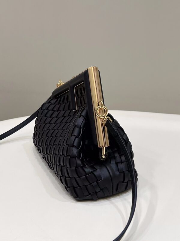 Fendi First Braid Series Handbag - Black - Image 5