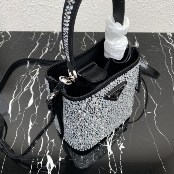 Prada Baby's Breath Bucket Bag - Silver - Image 2