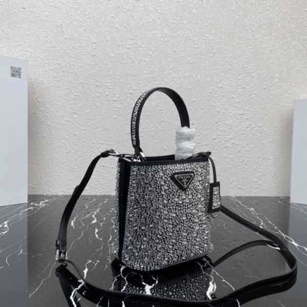 Prada Baby's Breath Bucket Bag - Silver - Image 4