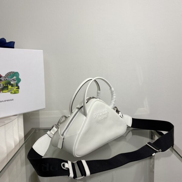 Valentino Triangular Bowling Bag - White - Image 4