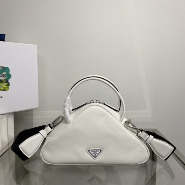 Valentino Triangular Bowling Bag - White - Image 5