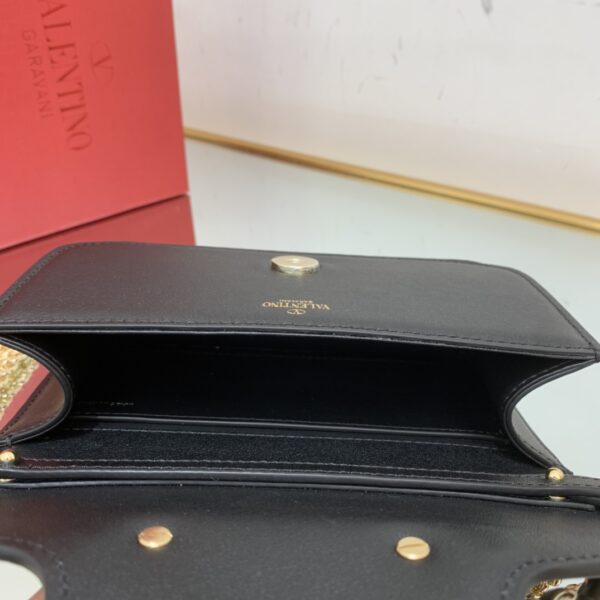 Valentino Garavani Mini Calfskin Handbag - Black - Image 2